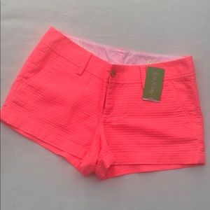 NWT Lilly Pulitzer Pink Sun Ray Walsh Shorts Sz 6